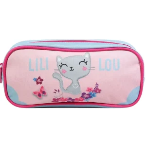 BAGTROTTER Trousse scolaire rectangulaire Lili Lou Rose