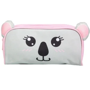 BAGTROTTER Trousse scolaire rectangulaire Kids Grise Koala