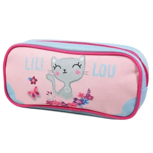 BAGTROTTER Trousse scolaire rectangulaire Lili Lou Rose