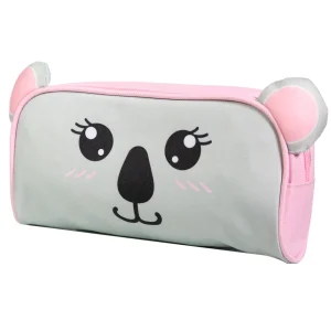 BAGTROTTER Trousse scolaire rectangulaire Kids Grise Koala