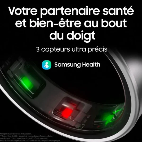 Bagues connectées Ring taille 13 Noir