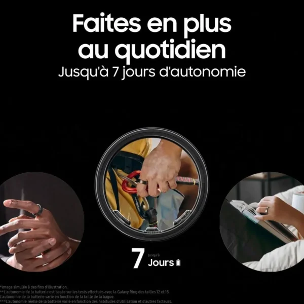 Bagues connectées Ring taille 13 Noir