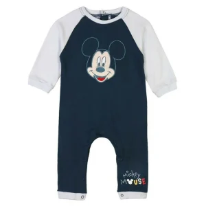 Barboteuse à Manches Longues pour Bébé Mickey Mouse Bleu