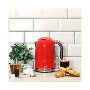 Bouilloire design Rétro rouge 1.7L