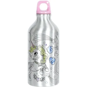 Bouteille de Transport à Colorier Licorne 55cl Argent