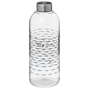 Bouteille en Verre Aqua 1L Transparent