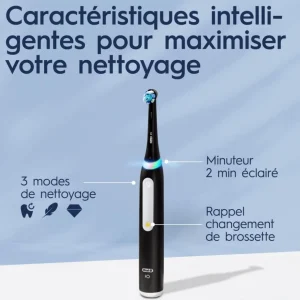 Brosse à dents électrique iO 3 Duo Noire et Rose