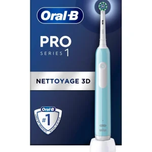 Brosse à dents électrique Pro 1 Bleue Cross Action + 1 brossette