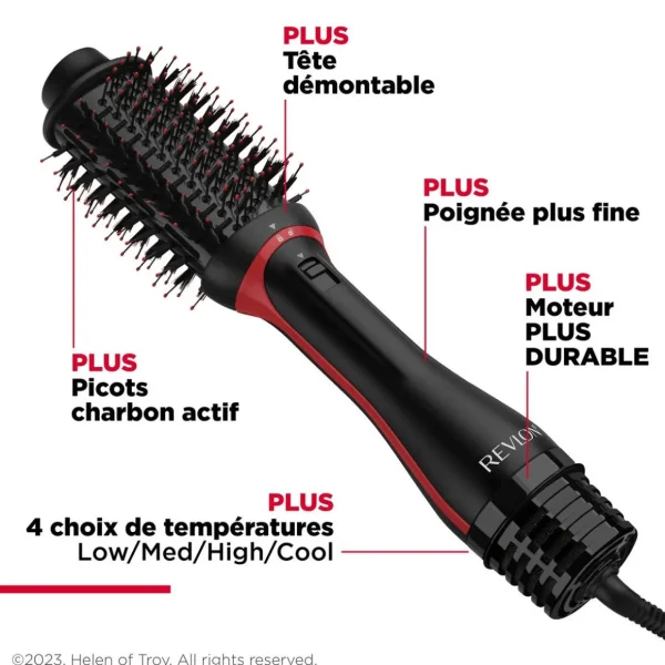Brosse soufflante One-Step Volumiser Plus RVDR5298 - Noir