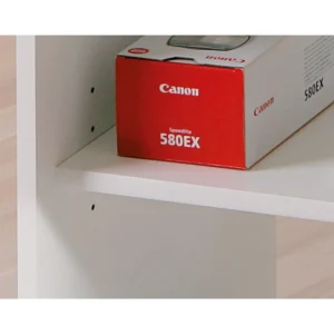 Bureau droit informatique avec tablette coulissante et roulettes L80cm ADRIEN