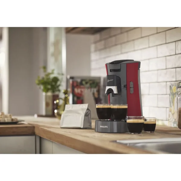 Cafetière à dosette SENSEO Select CSA240/91 - Rouge Intense