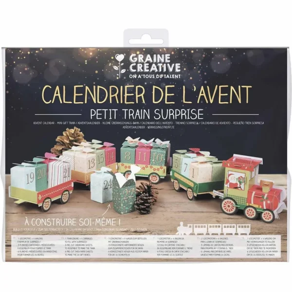 Calendrier de l'avent petit train à construire