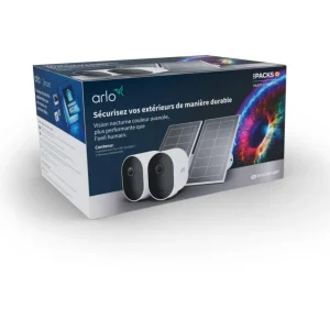 Caméra de surveillance Pack 2 caméras Pro5 2K+ + 2 panneaux solaires