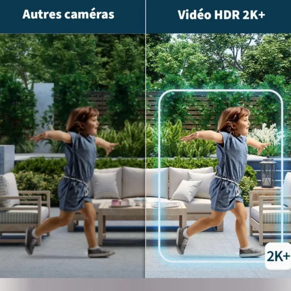 Caméra de surveillance Pack 2 caméras Pro5 2K+ + 2 panneaux solaires
