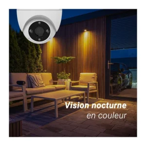 Caméra de surveillance Wifi H4 2K Dôme