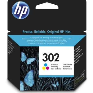 Cartouche d'Encre HP 302 Trois Couleurs Authentique (F6U65AE)