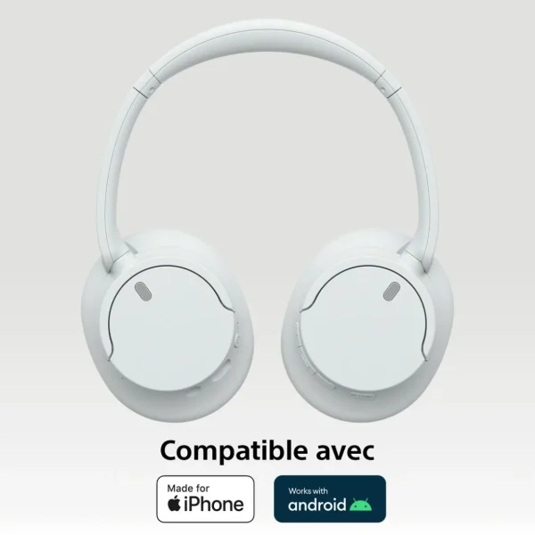 Casque Avec fil et sans fil Arceau Appels/Musique USB Type-C Bluetooth - Blanc