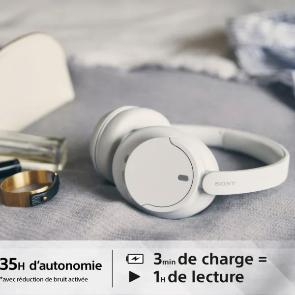 Casque Avec fil et sans fil Arceau Appels/Musique USB Type-C Bluetooth - Blanc