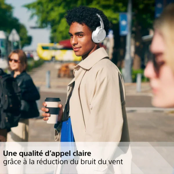 Casque Avec fil et sans fil Arceau Appels/Musique USB Type-C Bluetooth - Blanc