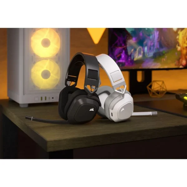 Casque gamer HS80 MAX Wireless blanc