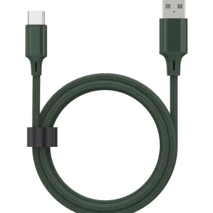 Câble de charge USB A/USB C 2m - Vert