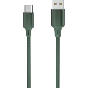 Câble de charge USB A/USB C 2m - Vert