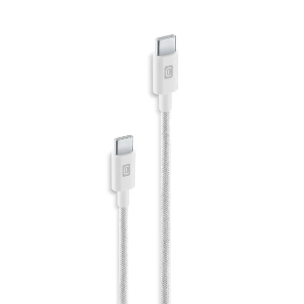 Câble de charge USB C/USB C 2.50m - Blanc