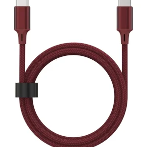 Câble de charge USB C/USB C 2m - Rouge