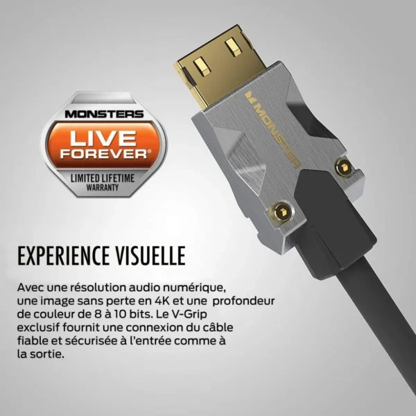 Câble HDMI M1000 UHD 4K HDR 22.5GBPS 5M