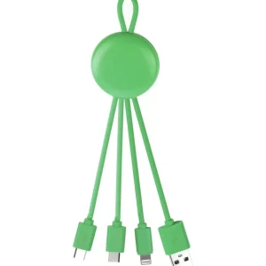 Câble Micro USB/USB C/Lightning/USB - Vert