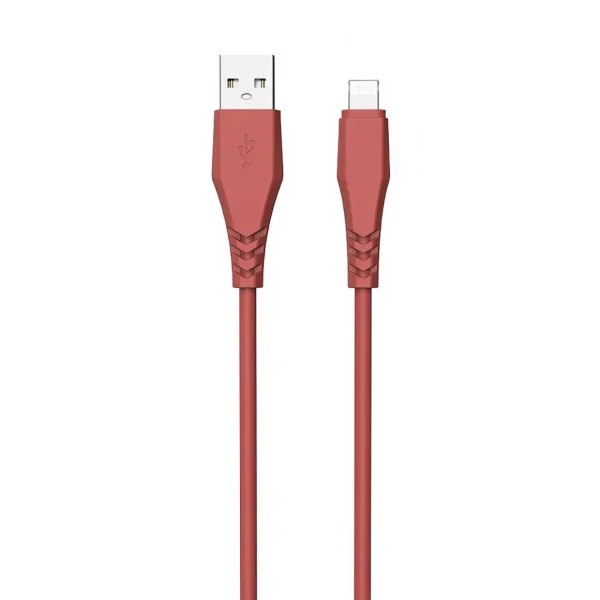 Câble USB A/Lightning MFI - Rouge