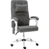 Chaise de bureau de massage Gris Similicuir