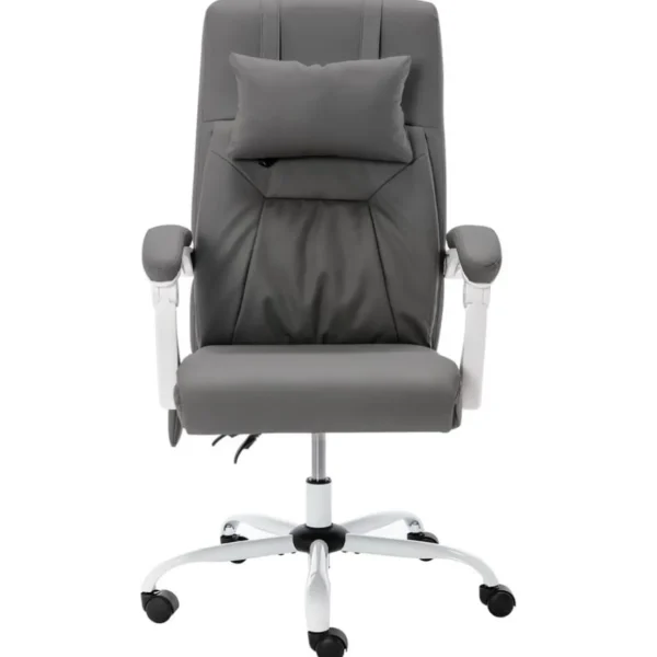 Chaise de bureau de massage Gris Similicuir