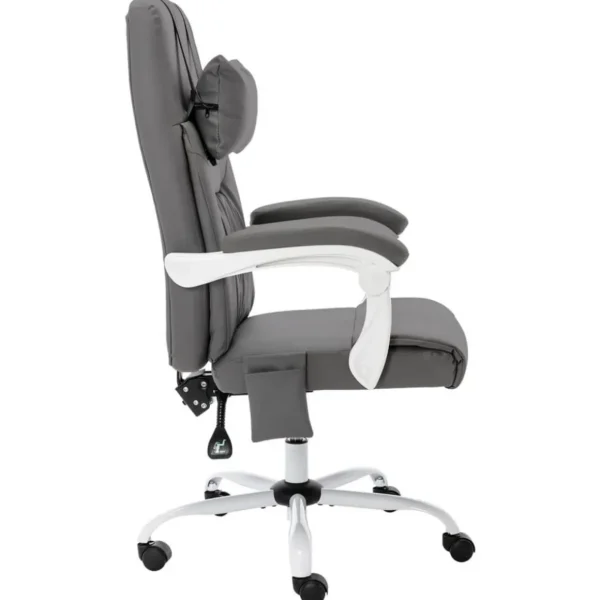 Chaise de bureau de massage Gris Similicuir