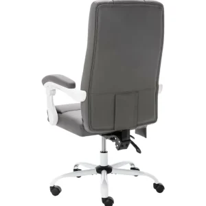 Chaise de bureau de massage Gris Similicuir