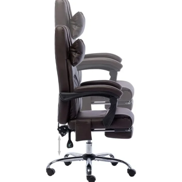 Chaise de bureau de massage Marron Similicuir