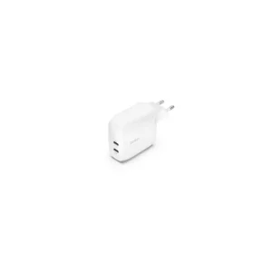 Chargeur secteur USB-C 2 X 30W blanc