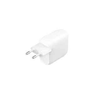 Chargeur secteur USB-C 2 X 30W blanc