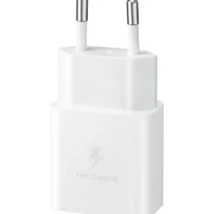 Chargeur secteur 15W USB-C + cable blanc