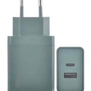 Chargeur USB A+USB C 30W - Vert