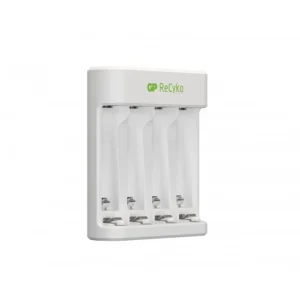 Chargeur USB E411+4Accus AA 2100 MAH - Blanc