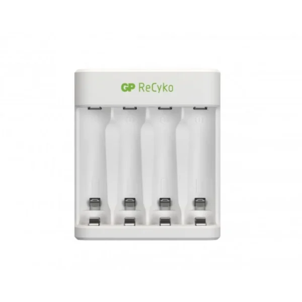 Chargeur USB E411+4Accus AA 2100 MAH - Blanc