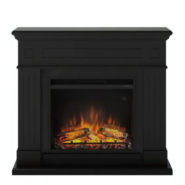 Cheminée électrique décorative Larsen Noir profond - Powerflame