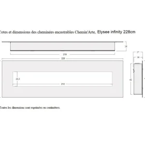 Cheminée électrique 2000w avec télécommande - 243