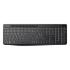 Clavier rétroéclairé sans fils silencieux - Noir