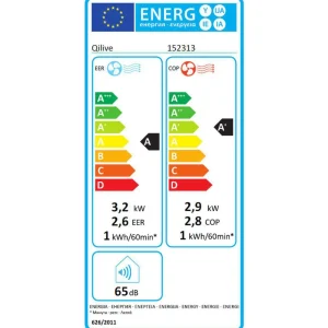 Climatiseur mobile réversible 2-en-1 chauffant 152313 - Blanc