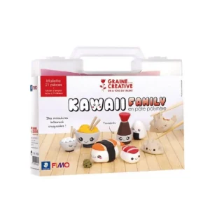 Coffret pâte polymère - Ma mallette sushis kawaï