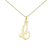 Collier - Pendentif Lettre C Or 750/1000 - Chaine Dorée