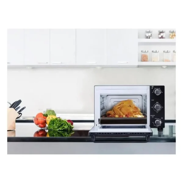 CONTINENTAL EDISON CEMF22B - Minifour electrique 22L noir - 1300W - Rotissoire, Convection naturelle