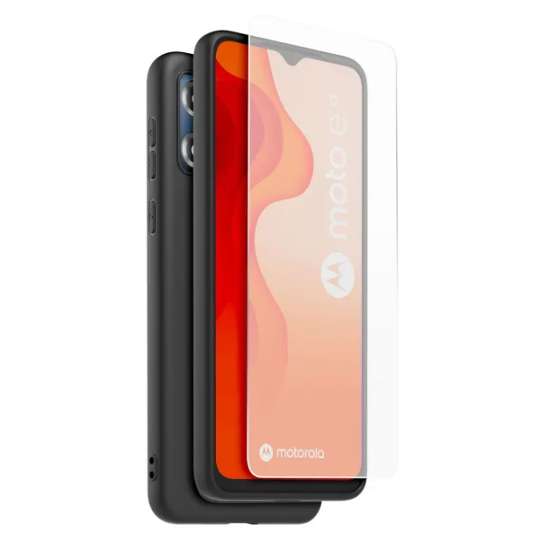 Coque + Verre Trempé pour Motorola E13 - Transparent